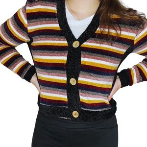 Stitch & Knot Stripe Women’s Cardigan Size Medium